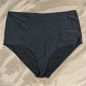 Aerie | Black Hi-Rise Swimsuit Bottom | Size XL